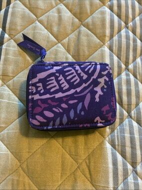 Vera Bradley Purple Travel Pill Case in Paisley Amethyst Print
